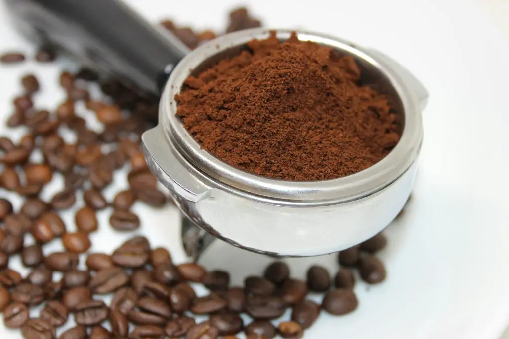 What do coffee grounds attract?