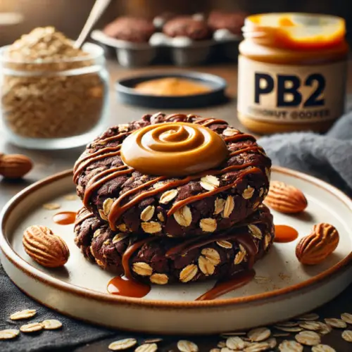 Healthy No-Bake PB2 Chocolate Oatmeal Cookies