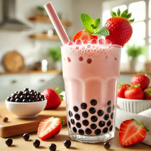 Strawberry Bubble Tea Recipe