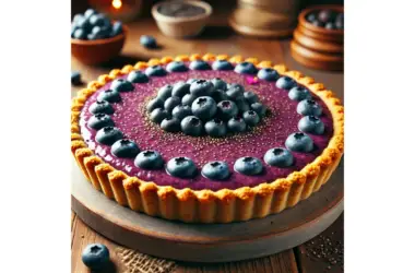 No-Bake Blueberry Chia Seed Pie