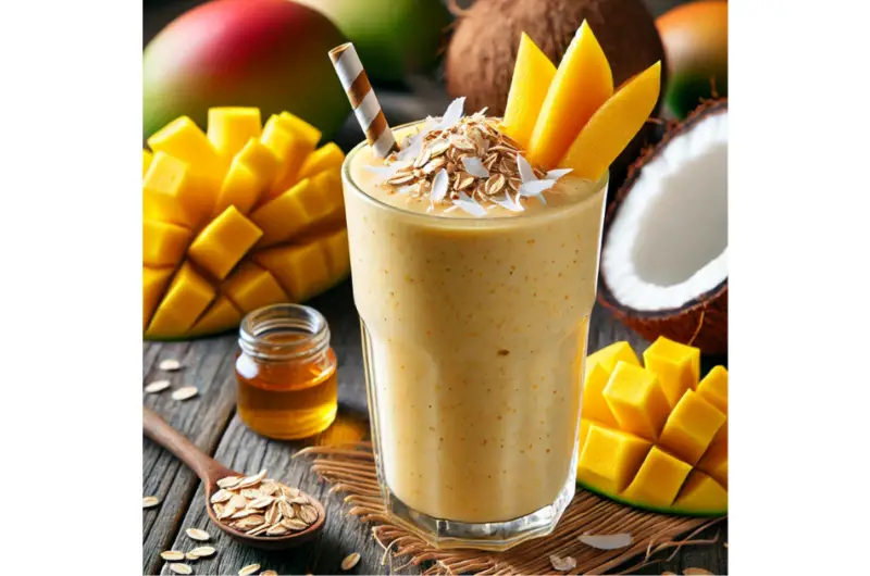 Mango Coconut Oat Smoothie Recipe