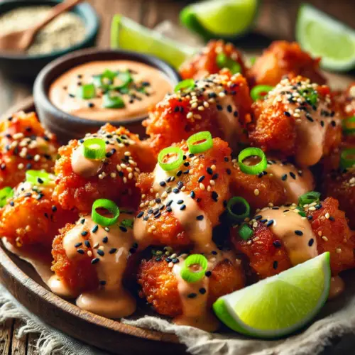 Crispy Bang Bang Salmon Bites
