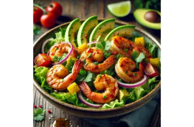 Spicy Shrimp & Avocado Salad