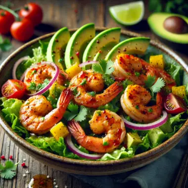 Spicy Shrimp & Avocado Salad