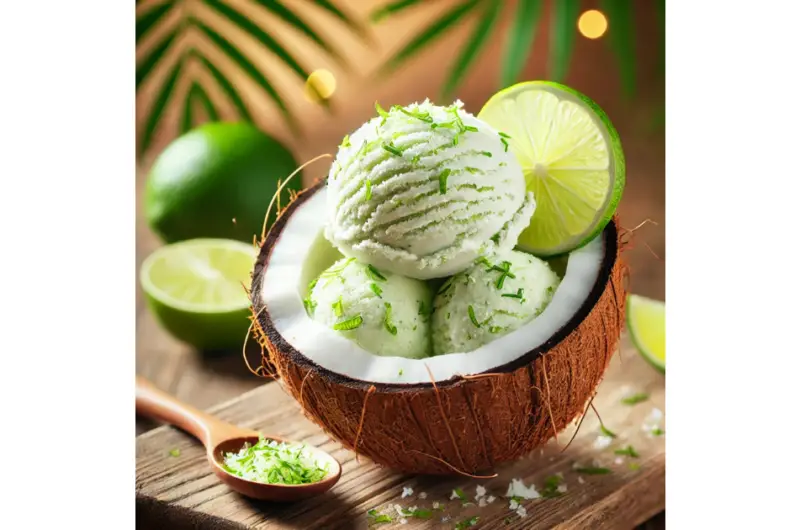 Keto Coconut Lime Ice Cream Recipe