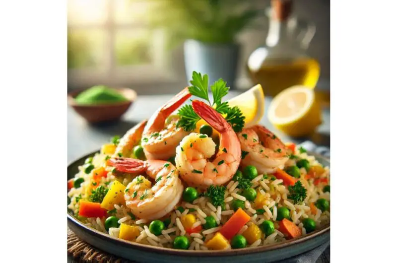 Garlic Shrimp & Veggie Rice