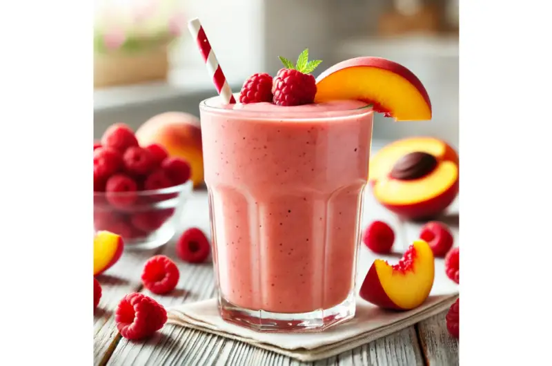 Raspberry Peach Smoothie Recipe
