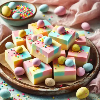Easy No-Bake Easter Fudge