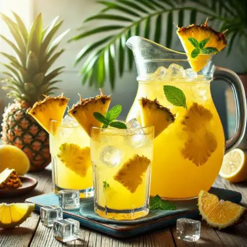 Tropical Pineapple Lemonade Punch Recipe
