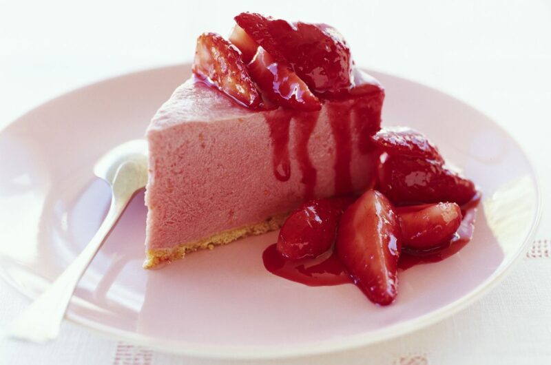 Frozen Rhubarb and Ginger Mousse Cake Recipe