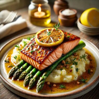 Lemon-Brown Butter Salmon Recipe