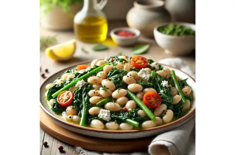 Mediterranean White Beans & Greens