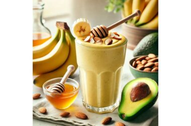 Almond, Banana, Avocado Smoothie With Honey Recipe