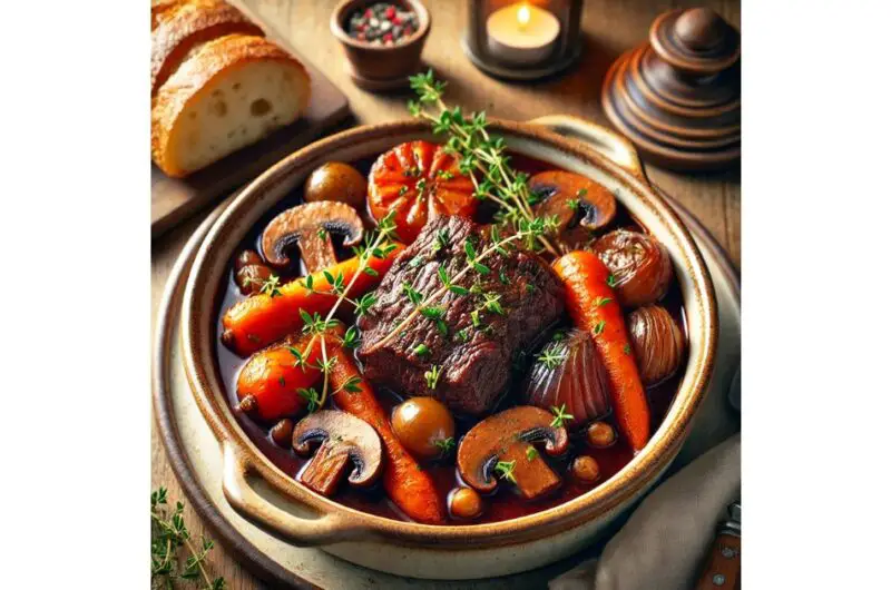 Boeuf au Vin Rouge à la Mijoteuse Recipe